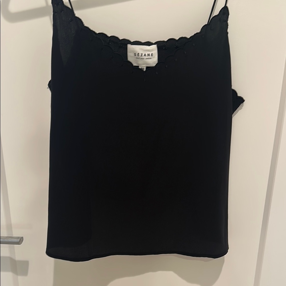 Sezane scalloped camisole
